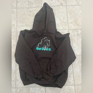 Brown 'Get Over It' Hoodie
